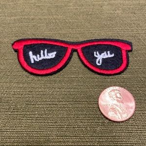 Hello You Sunglasses Iron On Patch